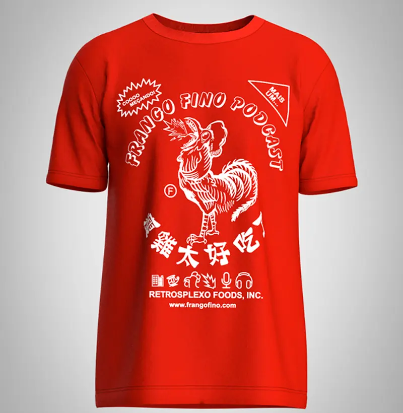 Camiseta 'Frango Fino X Pimenta Sriracha'